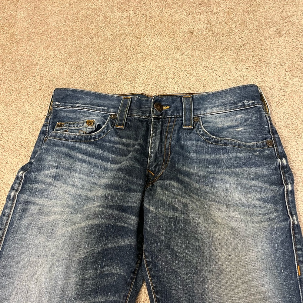 True Religion Women’s Ricky Relaxed Straight No Flap Jeans - Picture 3 of 12